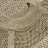 ABALY Metallic Knitted Short Sleeve Top