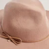 ABBIIIO Bow Detail Pure Wool Fedora Hat
