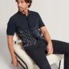 ACTTON Embroidered Floral Pure Cotton Knit Shirt