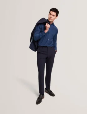 AIRTON Pure Wool Woven Long Sleeve Shirt