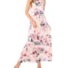 ALINA Bow Tie Sleeveless Maxi Dress