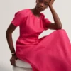 ALLISON Linen Raglan Sleeve Maxi Dress