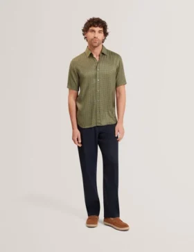 ALLISTR Geometric Tile Print Short Sleeve Shirt