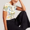 ALLOVER FLORAL T-SHIRT White