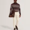 AMARAT Fair Isle Crew Neck Wool Sweater