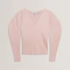 AMELYAA Rib Sculpt Sleeve Sweater