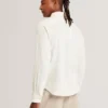 ANDREY Relaxed Marl Check Linen Blend Long Sleeve Shirt