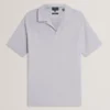 ANITO Cotton Linen Open Neck Polo Shirt