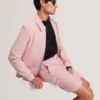 ASHLEYJ Linen Cotton Zip-Up Harrington Jacket