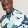 ASHYBY Garden Print Pique Cotton Polo Shirt