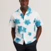ATALAI Bold Floral Seersucker Short Sleeve Shirt