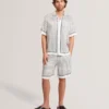 ATTLASS Geo Tile Print Relaxed Pull-On Shorts