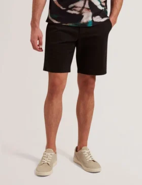 BARNHAM Regular Fit Cotton Blend Chino Shorts