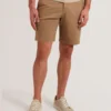 BARNHAM Regular Fit Cotton Blend Chino Shorts