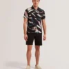 BARNHAM Regular Fit Cotton Blend Chino Shorts