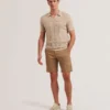 BARNHAM Regular Fit Cotton Blend Chino Shorts