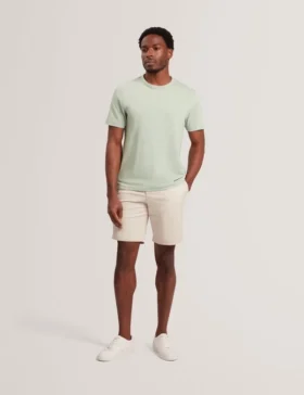 BARTOL Lightweight Cotton Linen Crew Neck T-Shirt