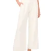 BEATRICE Linen Blend Tailored Wide Leg Pants