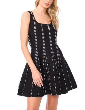 BELLA Sleeveless Square Neck Mini Dress