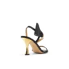 BELLE Bow Embellishment Satin Heeled Sandals
