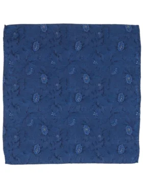 BETHWINPS Jacquard Floral Silk Pocket Square