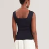 BINKKII Square Neck Knitted Vest Top