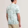 BOCHE Tropical Print Linen Blend Relaxed Shirt