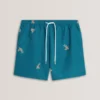 BRENTWD Goldfish Print Drawstring Swim Shorts