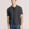 BUTTON FRONT SWEATER POLO BUTTON FRONT SWEATER POLO