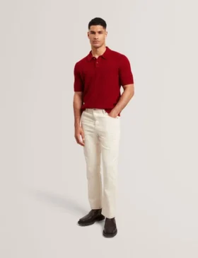 caelum herringbone texture knit short sleeve polo 2 280x364 - CAELUM Herringbone Texture Knit Short Sleeve Polo