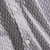 CAMBAY Geometric Leaf Print Short Sleeve Shirt