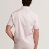 CAMBAY Geometric Leaf Print Short Sleeve Shirt