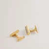 CARBIE Carbon Fibre Bar Metal Cufflinks
