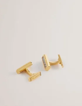 CARBIE Carbon Fibre Bar Metal Cufflinks