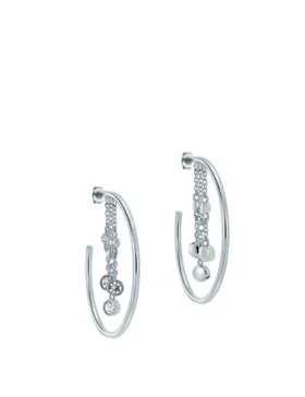 CASSIDY Cascade Hoop Crystal Earrings