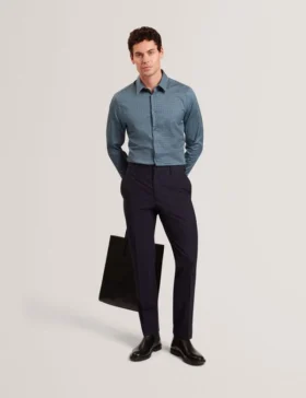 caylaxe slim fit geo print cotton blend shirt 2 280x364 - CAYLAXE Slim Fit Geo Print Cotton Blend Shirt