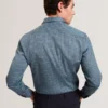 CAYLAXE Slim Fit Geo Print Cotton Blend Shirt