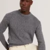 CHARLIZ Relaxed Fit Twist Weave Knitted Sweater