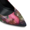 CHARLOTTE Floral Print Pointed Toe Heeled Pumps