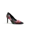 CHARLOTTE Floral Print Pointed Toe Heeled Pumps