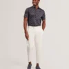 CHASKA Mini Floral Print Short Sleeve Shirt