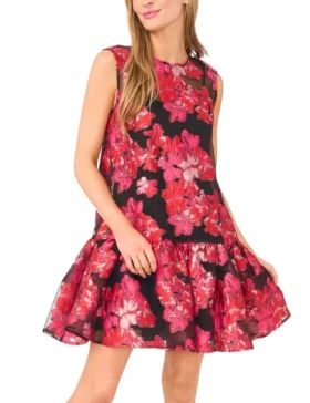 CHLOE Floral Brocade Mini Dress