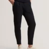 CIALDAT Tapered Leg Stretch Waist Woven Pants