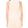 COLETTE Ribbed Knit Racer Tank Top