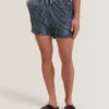 COMPTEN Blurred Check Mid-Length Swim Shorts