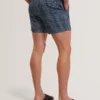 COMPTEN Blurred Check Mid-Length Swim Shorts
