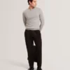 CORBIN Chevron Texture Knit Crew Neck Sweater