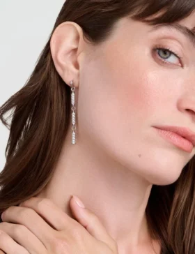 CORINNE Cosmic Crystal Drop Earrings