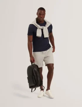 CORWIAS Cable Texture Pull-On Relaxed Shorts