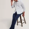 CULVERR Relaxed Linen Blend Elasticated Trousers